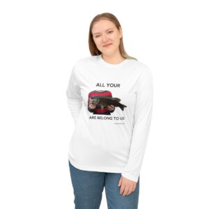 All your Bass [Fish] are belong to us performance long sleeve shirt light